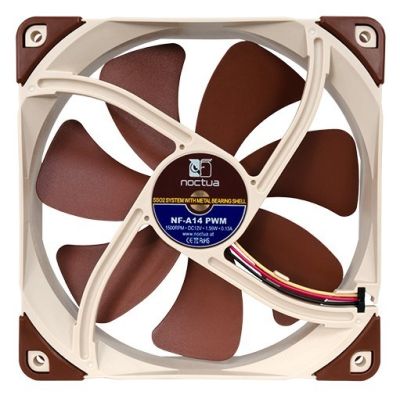 4. Wentylator NOCTUA 140mm NF-A14 PWM SSO2, AAO Frame