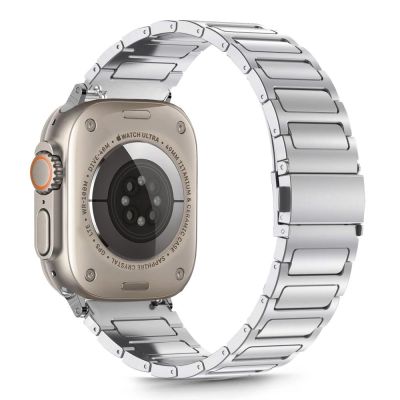 3. Bransoletka Tech-Protect Stainless na Apple Watch 44 / 45 / 46 / 49 mm - srebrne