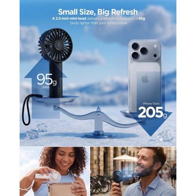 3. Mini wentylator Spigen A905 Mini Portable Handheld Fan - czarny