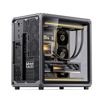 39. Jonsbo X400 PC-Gehäuse, Midi-Tower, ATX, Tempered Glass - grau