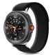 3. Pasek Tech-Protect Nylon Stripe na Samsung Galaxy Watch 40 / 44 / 46 mm - czarno-pomarańczowy