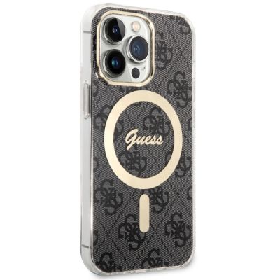 3. Etui Guess 4G MagSafe na iPhone 13 Pro / iPhone 13 - czarne