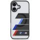 3. Etui BMW M IML Metal Buttons Tricolor Lines MagSafe na iPhone 17 - szare