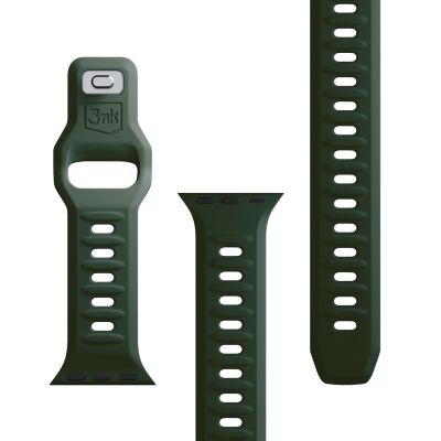 7. Pasek silikonowy 3mk Silicone Watch Strap do Apple Watch 38 / 40 / 41 mm - zielony
