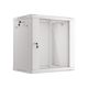 11. Szafa rack Lanberg WF01-6412-10S (12U; 635mm / 600mm / 450 mm; wisząca; Szklane; 19''; kolor szary)