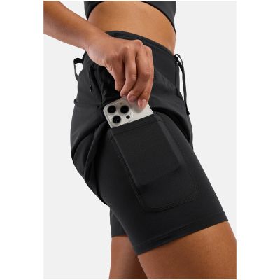 2. Spodenki damskie Odlo 2-in-1 short X-ALP TRAIL 5 INCH czarne