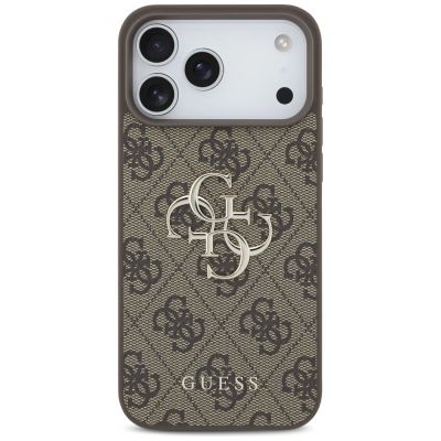 3. Etui Guess 4G Big Logo do iPhone 17 Pro  Max - brązowe