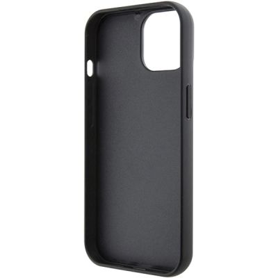 7. Etui Karl Lagerfeld Fixed Glitter Ikonik Logo Metal Pin do iPhone 15 - czarne