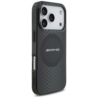 4. Etui AMG Double Layer Transparent Graphics MagSafe do iPhone 17 Pro - czarne