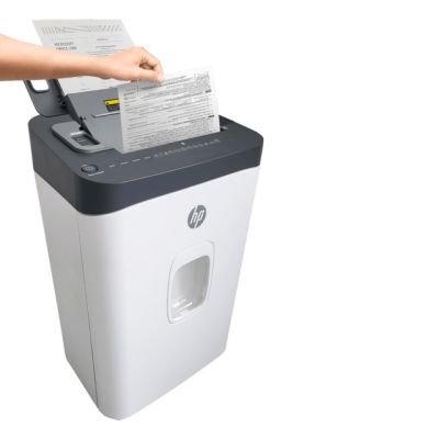 21. HP Niszczarka ONESHRED Auto 200CC, biało-szara