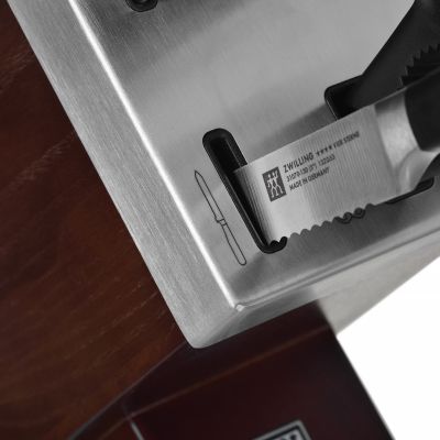 8. Zestaw noży  ZWILLING Four Star 35145-000-0 (Blok samoostrzący, Nożyczki, Nóż x 5)