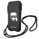 2. Torebka Karl Lagerfeld Saffiano Ikonik Karl's Head - czarna