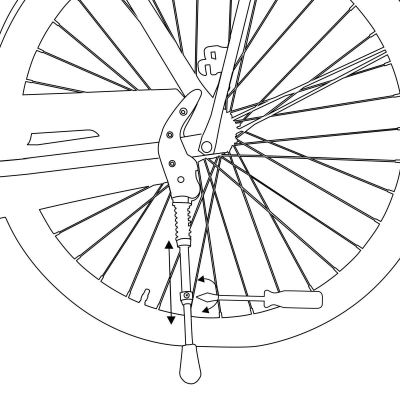 20. NÓŻKA STOPKA ROWEROWA TYŁ REGULOWANA 24''-28'' DUNLOP