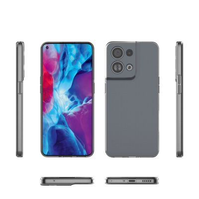 3. Ultra Clear 0.5mm etui Oppo Reno 8 cienki pokrowiec przezroczyste