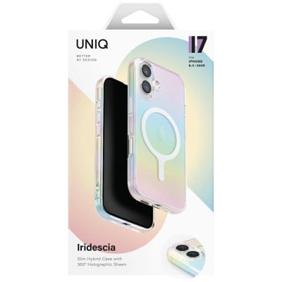 6. Etui UNIQ Iridescia Magclick Charging do iPhone 17 - wielokolorowe