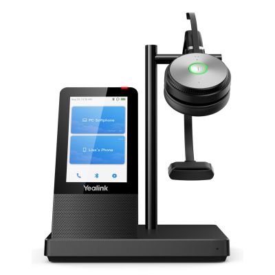 3. Yealink WH66 Mono UC Zestaw słuchawkowy Bezprzewodowy Opaska na głowę Biuro/centrum telefoniczne USB Typu-A Bluetooth Podstawka do ładowania Czarny