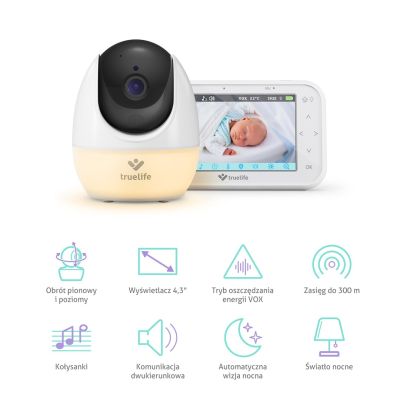 2. Niania elektroniczna TrueLife NannyCam R4 Pro