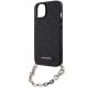 5. Etui Karl Lagerfeld Saffiano Monogram Chain na iPhone 14 - czarne