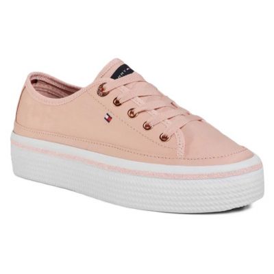 5. Buty Tommy Hilfiger Glitter Detail Flatform Sneaker W FW0FW05013