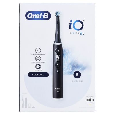 14. BRAUN ORAL-B SZCZOTECZKA ELEKTRYCZNA IO 6N BLACK ONYX czarna