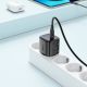 7. Ładowarka sieciowa Acefast A113 GaN PD 20W USB-C z wyświetlaczem z kablem USB-C - czarna