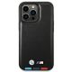 3. Etui BMW Leather Stamp Tricolor na iPhone 14 Pro - czarne