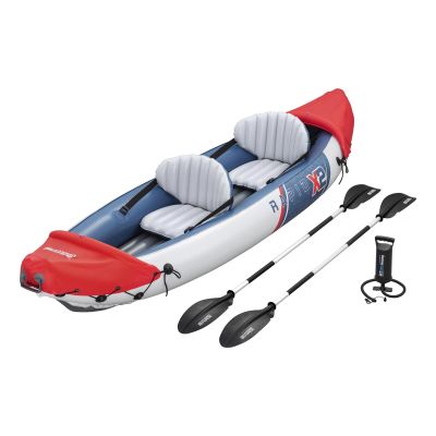 11. Bestway 65077 / 25 kajak sportowy 1 os. Wielobarwny Kopolimer akrylonitrylo-butadieno-styrenowy (ABS), Aluminium, Polipropylen (PP), Polichlorek winylu (PVC) Nadmuchiwany kajak