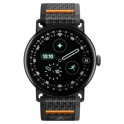 2. Pasek Spigen Athlex Air na Google Pixel Watch 41 mm - czarno-pomarańczowy