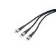 2. TROIKA DREIZACK PRO kabel USB 1,2 m USB C USB C/Micro USB-A/Lightning 100 W Czarny, Szary