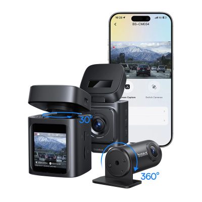 6. Kamera samochodowa Baseus PrimeTrip VD1 wideorejestrator 2K+1080p - czarna