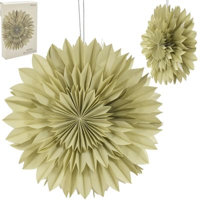 13. GWIAZDA DEKORACYJNA WISZĄCA PAPIEROWA 3D 50CM ZIELONY