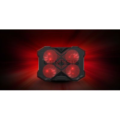 8. GENESIS Oxid 260 podkładka chłodząca do laptop 43,9 cm (17.3") 1010 RPM Czarny, Czerwony