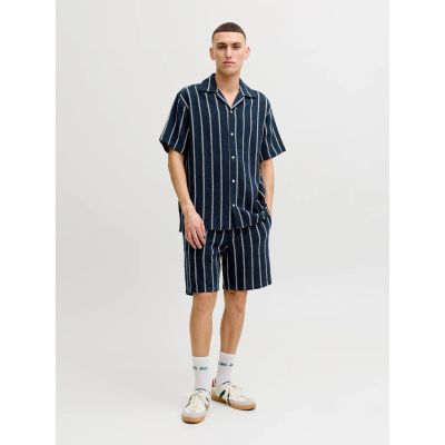 3. Jack&Jones męskie szorty w paski JPSTJAIDEN COBA STRIPE JOG SHORTS REG SN 12274413 SKY CAPTAIN/STRIPES