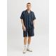 3. Jack&Jones męskie szorty w paski JPSTJAIDEN COBA STRIPE JOG SHORTS REG SN 12274413 SKY CAPTAIN/STRIPES
