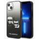 Etui Karl Lagerfeld Gradient Ikonik Karl&Choupette na iPhone 13 mini - czarne