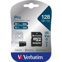 Verbatim Pro 128 GB MicroSDXC UHS-I Klasa 10