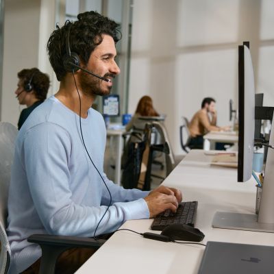 80. Słuchawki przewodowe HP Poly Mission 425 Stereo USB Wired Headset
