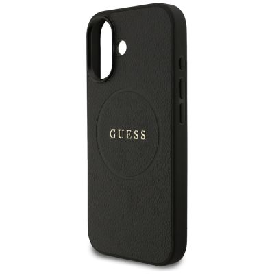 6. Etui Guess Grained Ring MagSafe do iPhone 17 - czarne
