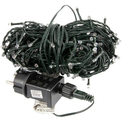 10. LAMPKI CHOINKOWE ŁAŃCUCH ŚWIETLNY 120 LED TIMER ZIMNY BIAŁY