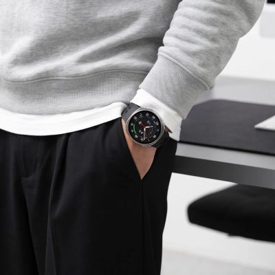 12. Etui Tech-Protect Defense 2-Pack na Samsung Galaxy Watch 44 mm - przezroczysto-czarne matowe