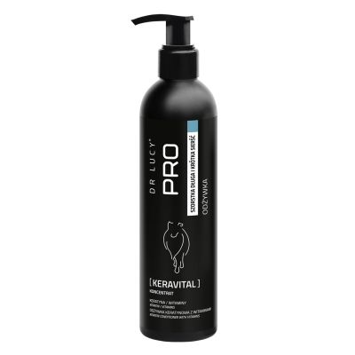 2. Dr Lucy - PRO KERAVITAL 250 ml - keratynowo-witaminowa odżywka dla psów z długą, szorstką sierścią