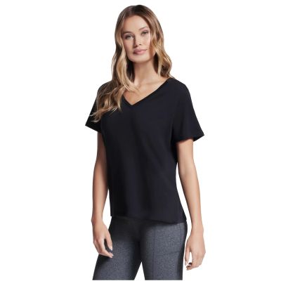 Skechers Pima V-Neck Tee TP130-BLK Czarne M