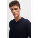 3. Sweter z dekoltem w serek BOSS Pacello-L BLU (50506042-404)