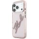 2. Etui Karl Lagerfeld IML Big Signature Resin Metal Frame na iPhone 18 Pro Max / 17 Pro Max - różowe