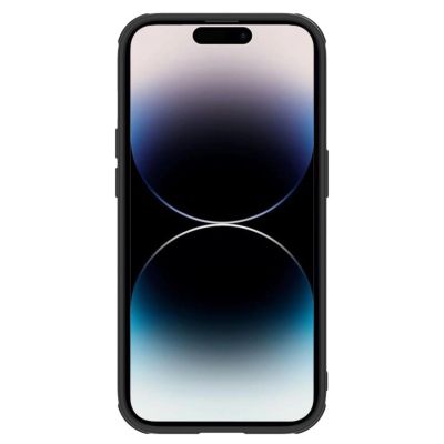 4. Nillkin Textured S Case etui iPhone 14 Pro Max pokrowiec z osłoną na aparat czarny