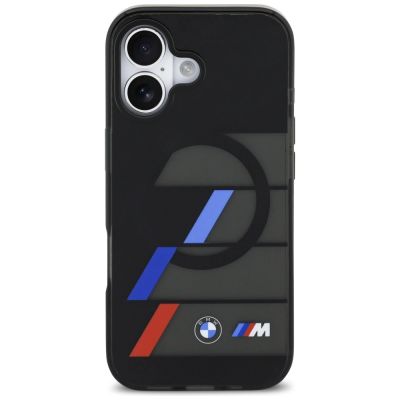3. Etui BMW M IML Metal Buttons Tricolor Lines MagSafe na iPhone 17 - czarne