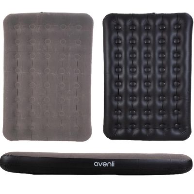 2. MATERAC FLOKOWANY 2-OSOBOWY SZARY 191x137x22CM 24639