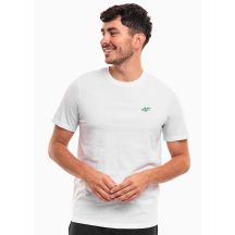 T-shirt bewełniany męski 4F 4FWSS26TTSHM4484-10S