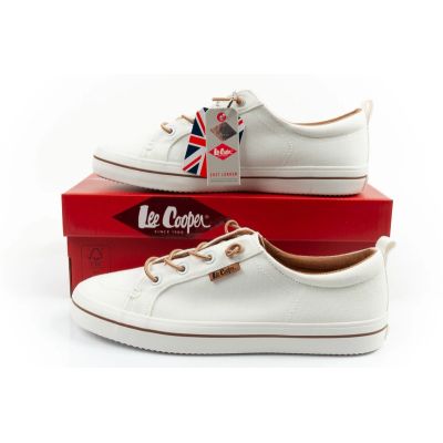10. Lee Cooper buty sportowe damskie trampki modne białe wygodne
