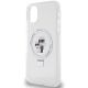6. Etui Karl Lagerfeld Ring Stand Karl&Choupettte MagSafe do iPhone 11 / Xr - białe